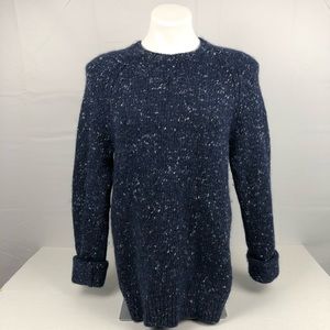 Levis Blue White Sparkle Heavy Cotton Knit Sweater
